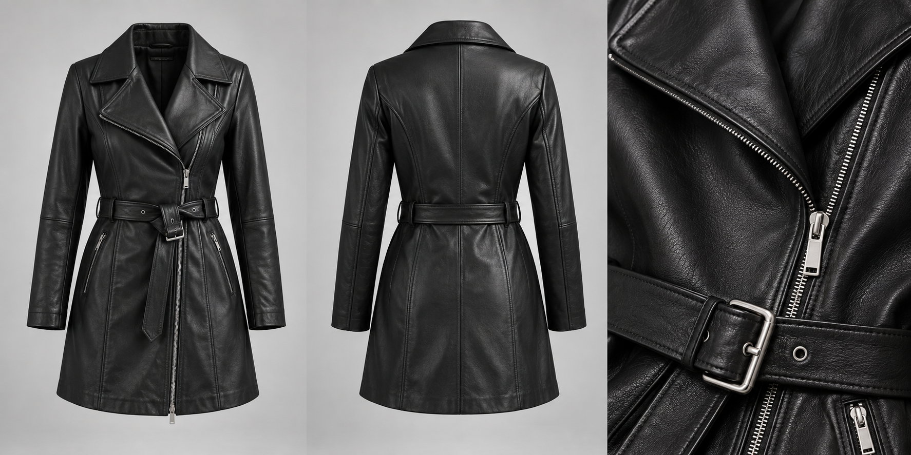 Nocturne Longline, Black, front view